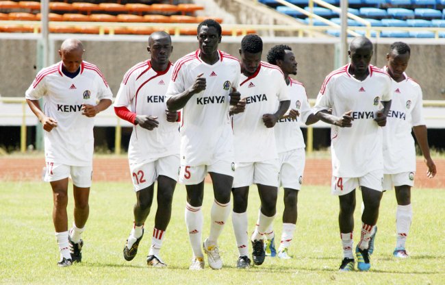 Harambee stars players in a past training session.(Photo:File)