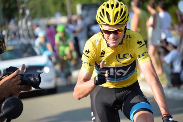 Chris Froome during the last stage of the Tour de france on Sunday.(Photo:Tour de France)