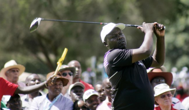 Kenya's Dismas Indiza finished the day 15th six under par, seven shots behind leader Sebastian Soderberg.(Photo by Shutterspeed)