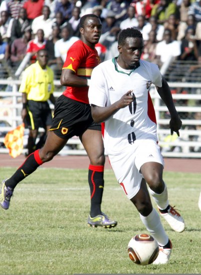 Macdonald Mariga during Harambee stars match against Angola at the Nyayo National Stadium on March 26. Kenya won 2-1