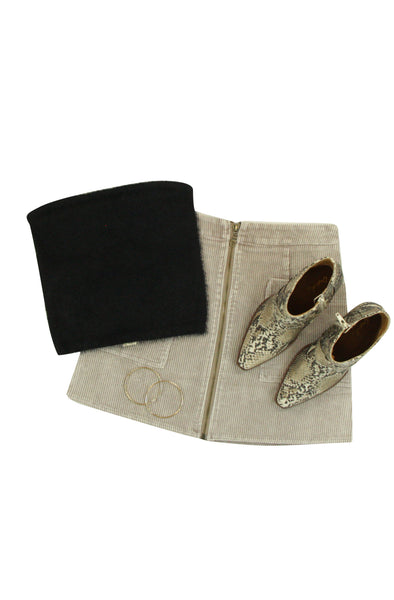 Ruffled Dress in Olive