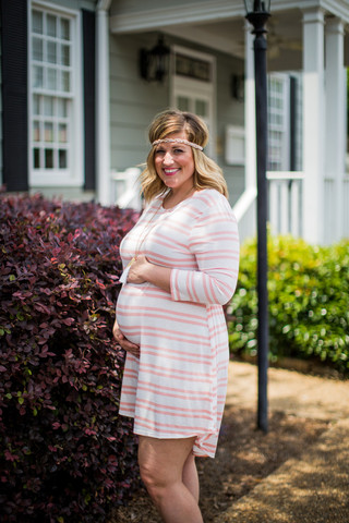 WEB EXCLUSIVE: On The Road Maternity Dress in White